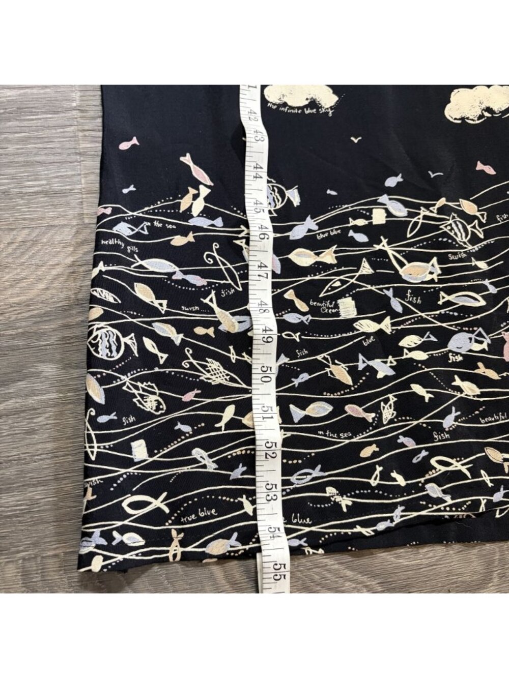 David Dart Sleeveless Maxi Sun Dress XS Whimsical Cloud Butter Mom Black 90s VTG - Picture 7 of 16